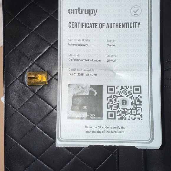 RARE Chanel Reissue Lambskin Double Flap Bag - Picture 7 of 7